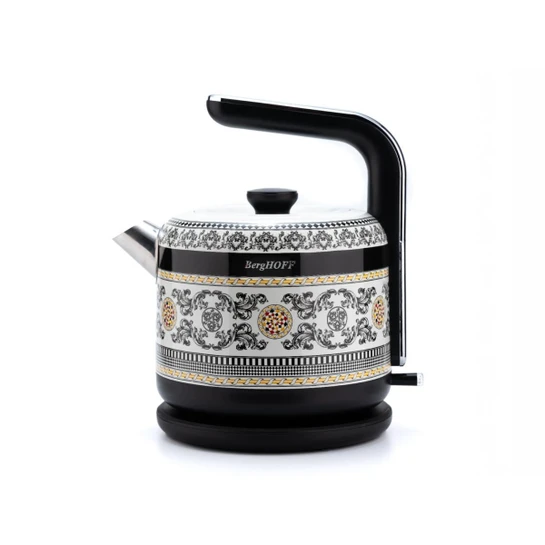 Berghoff Gem Royal Margery 1.7 Litre Siyah Sarı Desenli Su Isıtıcısı