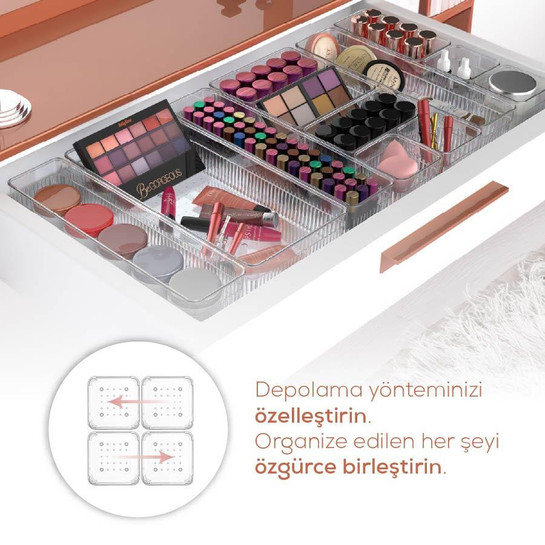 Vienev 25'li Çekmece Içi-dolap Içi Makyaj Takı Aksesuar Düzenleyici Organizer