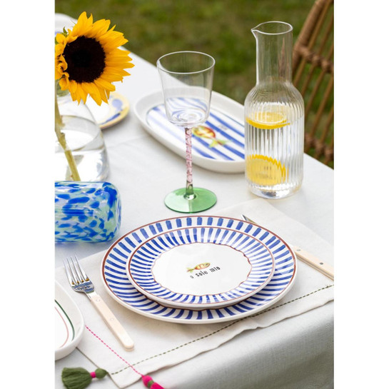 The Mia Fish Pasta Tabağı 6lı Set 19 Cm