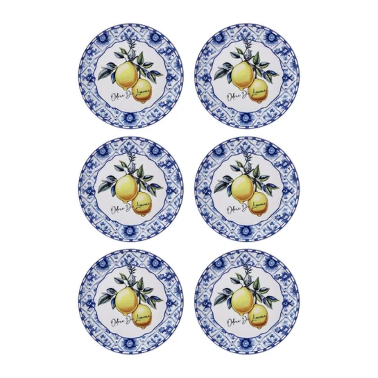 The Mia Odore Di Limone Pasta Tabağı 6lı Set 19 Cm Odl0001