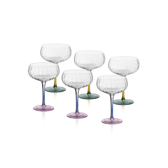 The Mia Ayaklı Cam Dondurma Kasesi 6 Parça 280 Ml 11617