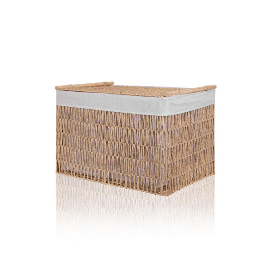 The Mia Cesta Hasır Organizer Sepet Naturel 62x42x42 Cm
