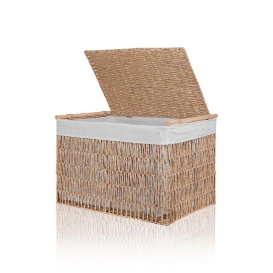 The Mia Cesta Hasır Organizer Sepet Naturel 62x42x42 Cm