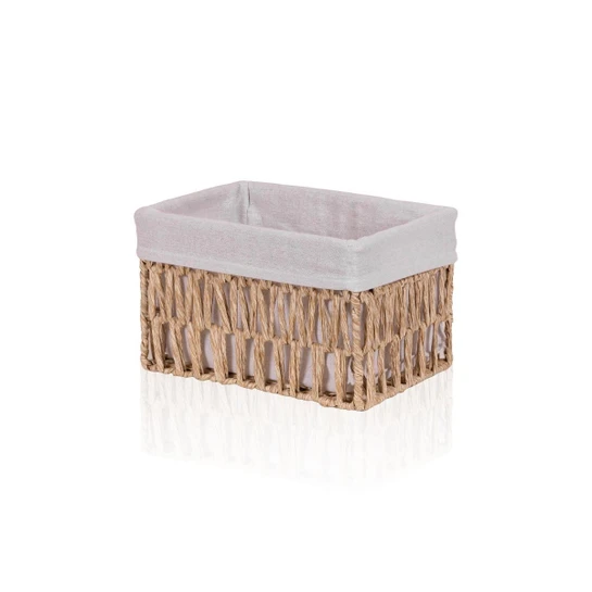 The Mia Cesta Hasır Organizer Sepet Naturel 26x18x16 Cm