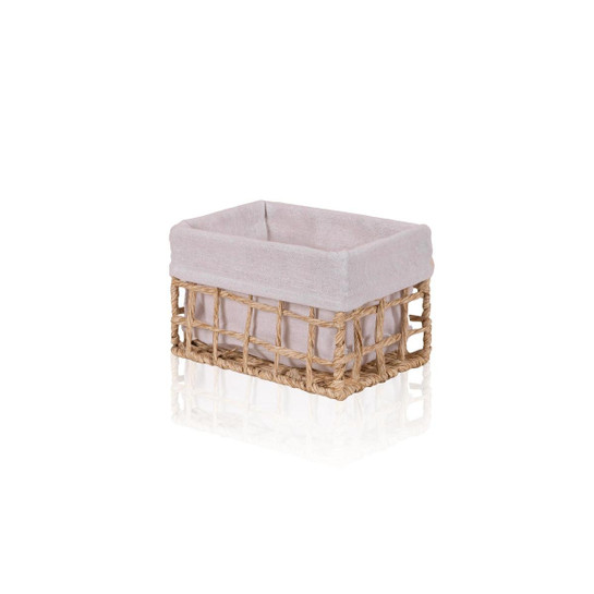 The Mia Braid Hasır Organizer Sepet Naturel 22x14x13 Cm