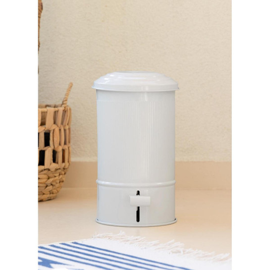The Mia Stripe Mutfak Ve Banyo Çöp Kovası Beyaz 5 Lt