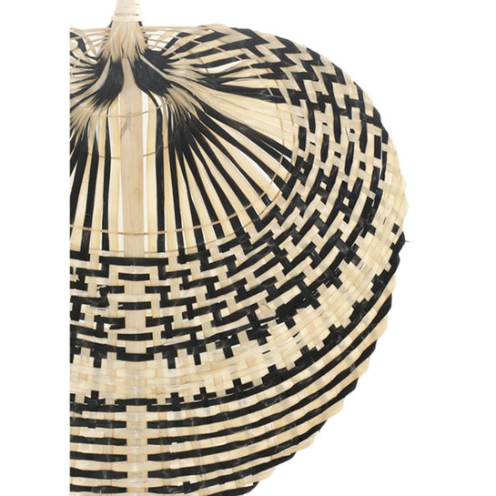 The Mia Dekoratif Bambu Duvar Dekoru Siyah 2x29x39 Cm