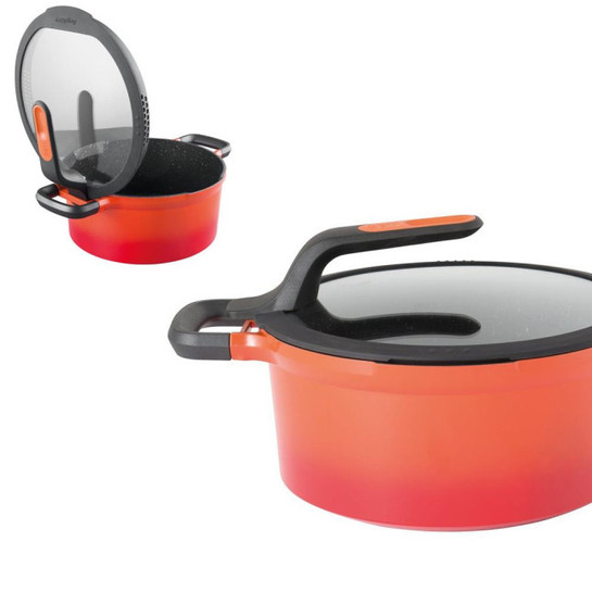 Berghoff Gem Stay Cool Soft Orange Tencere 24 Cm
