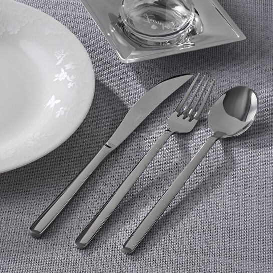 Jumbo Lily 24 Parça 6 Kişilik Bone Yemek Takımı