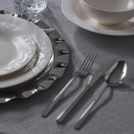 Jumbo Lily 24 Parça 6 Kişilik Bone Yemek Takımı