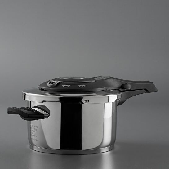 Jumbo Procook 4,5 Litre Gri Paslanmaz Çelik Düdüklü Tencere