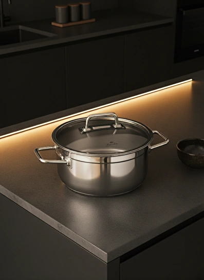 Jumbo Modena İndüksiyon Tabanlı Derin Tencere 24 cm