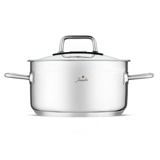 Jumbo Modena 8 Parça İndüksiyon Tabanlı Çelik Tencere Seti