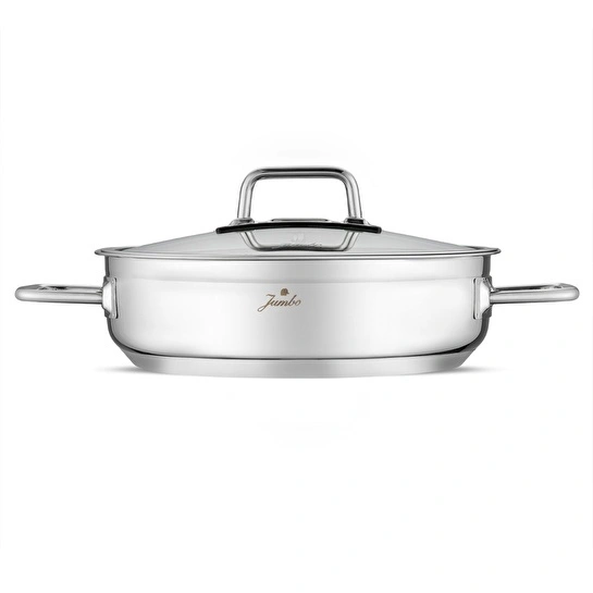 Jumbo Modena 8 Parça İndüksiyon Tabanlı Çelik Tencere Seti