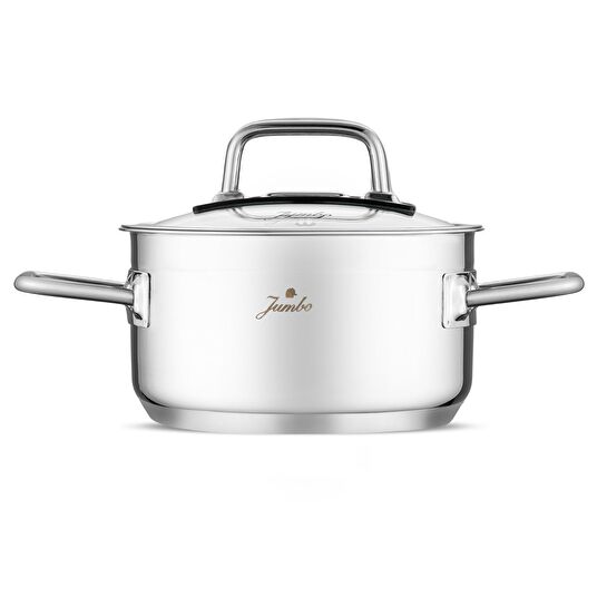 Jumbo Modena 8 Parça İndüksiyon Tabanlı Çelik Tencere Seti