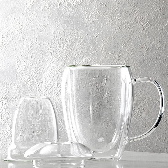 Jumbo Glory Double Wall Bitki Çay Bardağı 280 ml