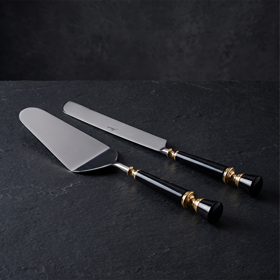 Jumbo Black 2 Parça Pasta Servis Seti