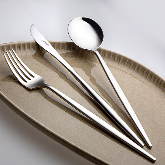 Jumbo 9000 Mat Çelik 84 Parça 12 Kişilik Çatal Kaşık Bıçak Takımı