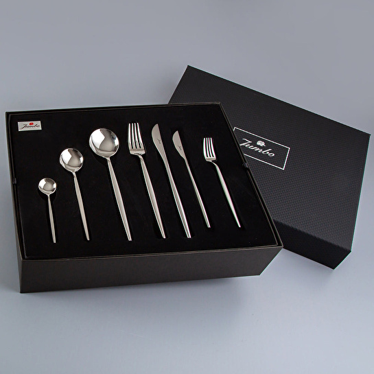 Jumbo 9000 Mat Çelik 84 Parça 12 Kişilik Çatal Kaşık Bıçak Takımı