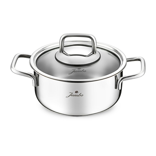 Jumbo Lyon 4 Parça İndüksiyon Tabanlı Çelik Midi Tencere Seti