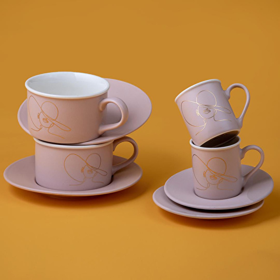 Jumbo Joy Bej Çay Fincan Takımı