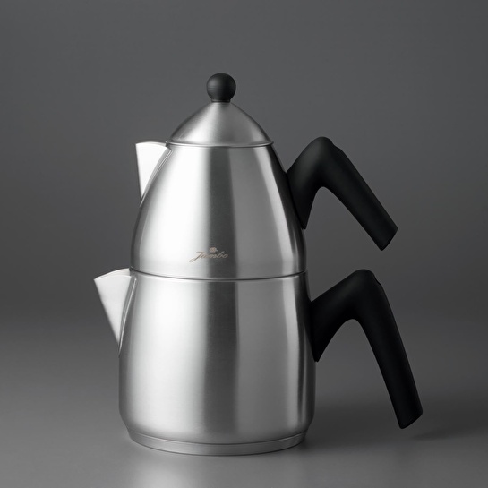 Jumbo Steel İndüksiyon Tabanlı Mat Çaydanlık