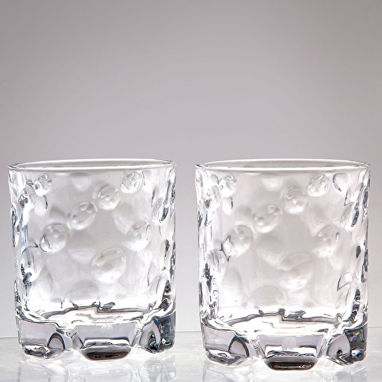 Jumbo Glory Waved Spin 2'li Dalgalı Viski Bardağı 250 ml