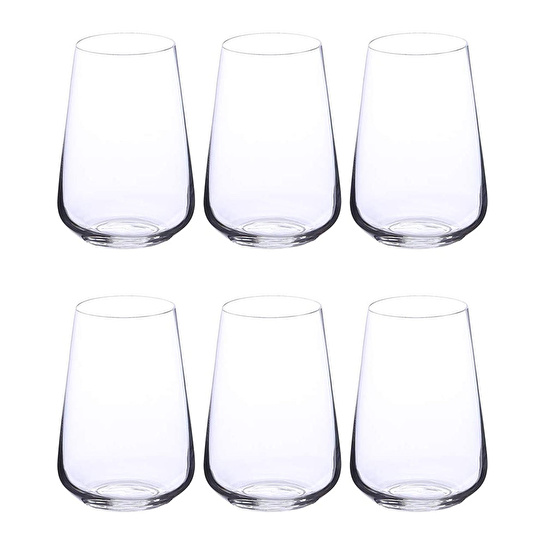 Jumbo Lina 6'lı Meşrubat Bardak Seti - 380 ml