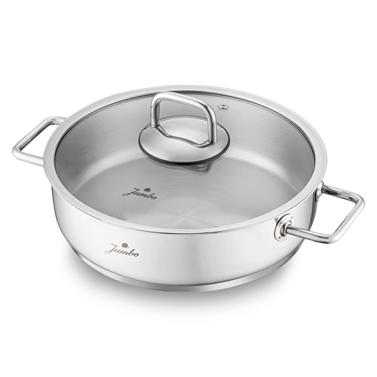 Jumbo Palermo 7 Parça İndüksiyon Tabanlı Çelik Tencere Seti