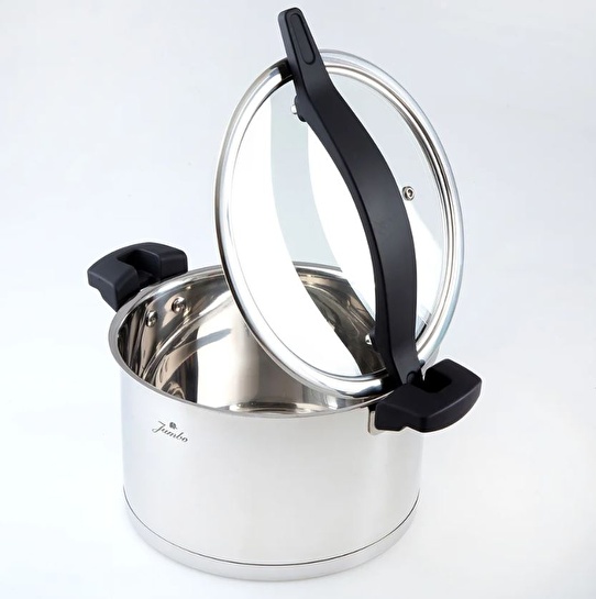 Jumbo Spark 8 Parça İndüksiyon Tabanlı Çelik Tencere Seti