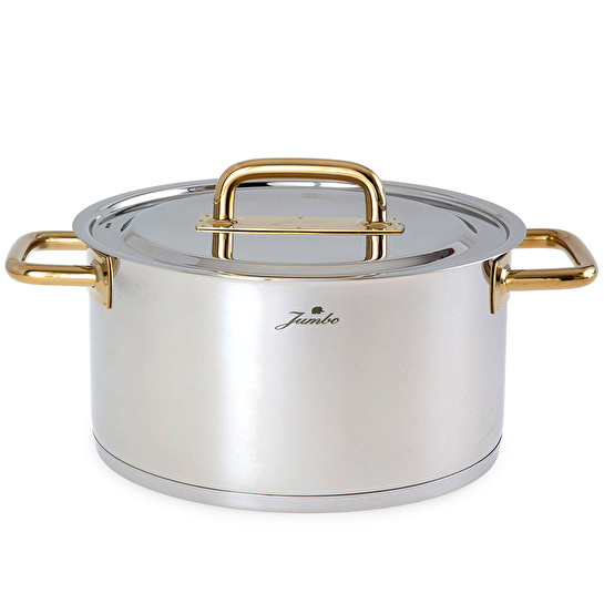 Jumbo Metalix Titanyum Gold İndüksiyon Tabanlı 8 Parça Tencere Seti