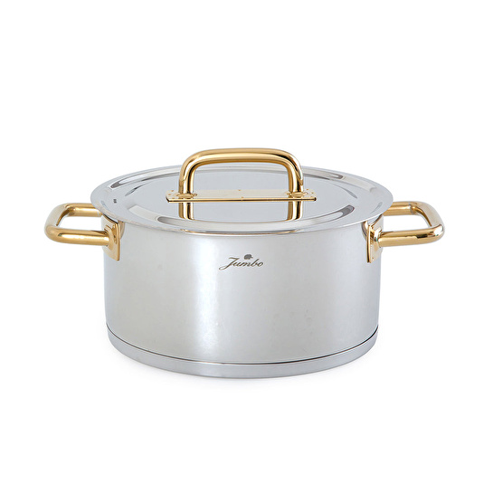 Jumbo Metalix Titanyum Gold İndüksiyon Tabanlı 8 Parça Tencere Seti