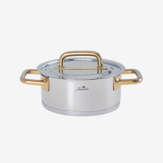 Jumbo Metalix Titanyum Gold İndüksiyon Tabanlı 8 Parça Tencere Seti