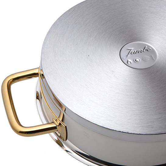 Jumbo Metalix Titanyum Gold İndüksiyon Tabanlı 8 Parça Tencere Seti