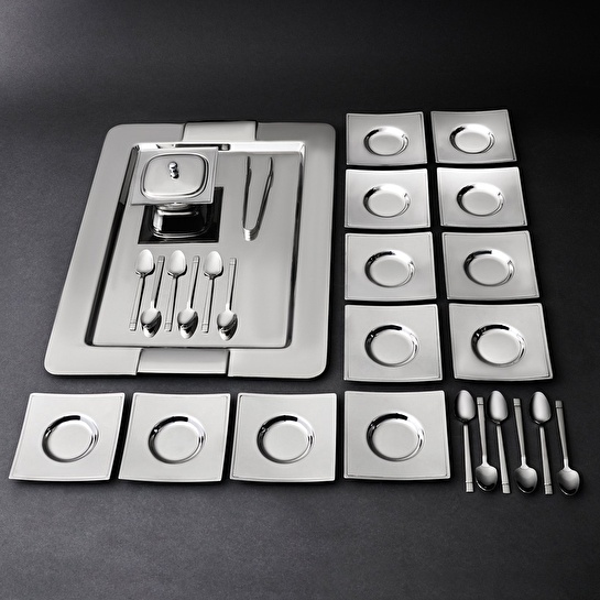 Jumbo Danica 28 Parça Krom Çay Seti