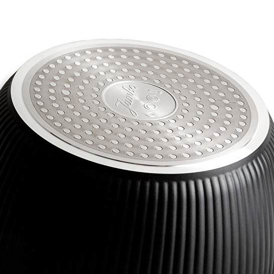 Jumbo Dublin Black İndüksiyon Tabanlı Derin Tencere 20 cm