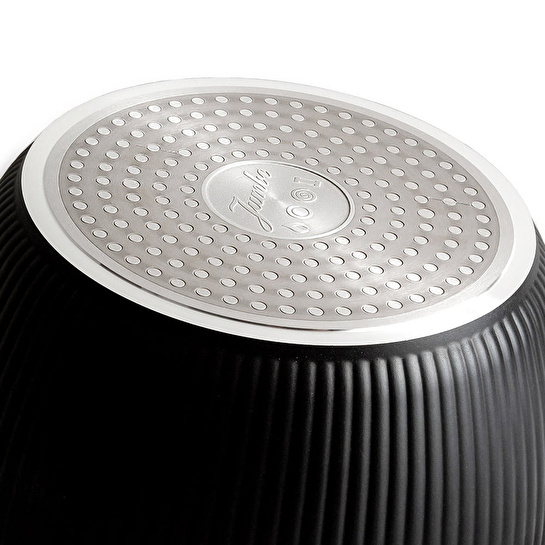 Jumbo Dublin Black İndüksiyon Tabanlı Derin Tencere 24 cm