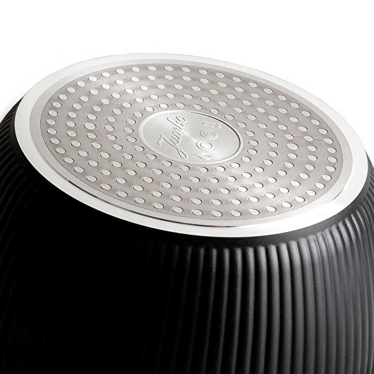 Jumbo Dublin Black İndüksiyon Tabanlı Derin Tencere 24 cm