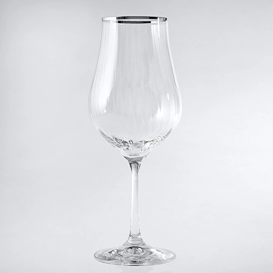 Jumbo Tulipa Platin 6'lı Kadeh Takımı 450 ml