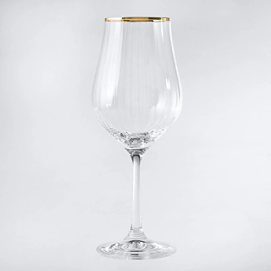 Jumbo Tulipa Gold 6'lı Ayaklı Kadeh 350 ml