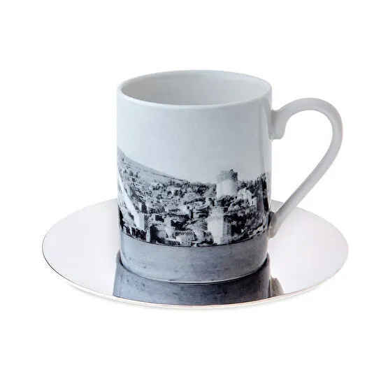 Jumbo X İstanbul Modern Othmar Pferschy-Karşı Kıyıdan Rumeli Hisarın’a Bakış 2 Kişilik Kahve Fincan Takımı