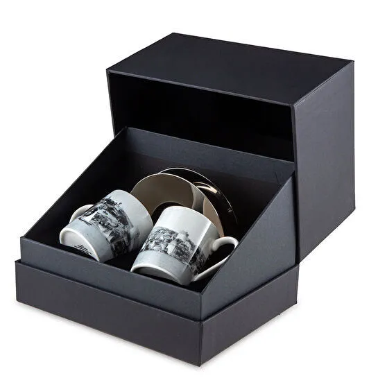 Jumbo X İstanbul Modern Othmar Pferschy-Karşı Kıyıdan Rumeli Hisarın’a Bakış 2 Kişilik Kahve Fincan Takımı