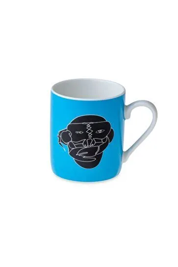 Jumbo X İstanbul Modern Horasan-İsimsiz Mavi 2 Kişilik Kahve Fincan Takımı