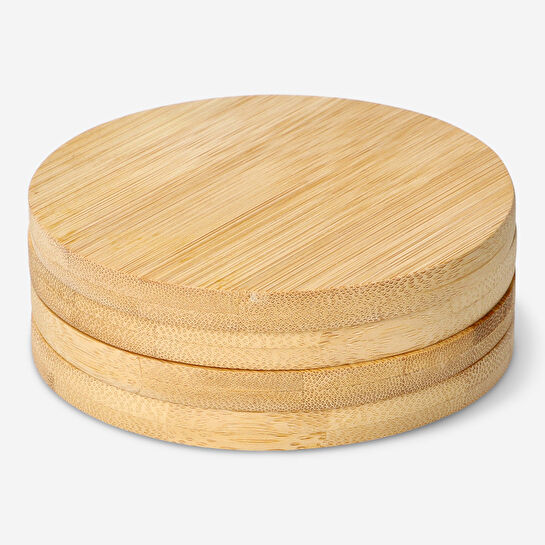 Flying Tiger Copenhagen Yuvarlak Bambu Bardak Altlığı