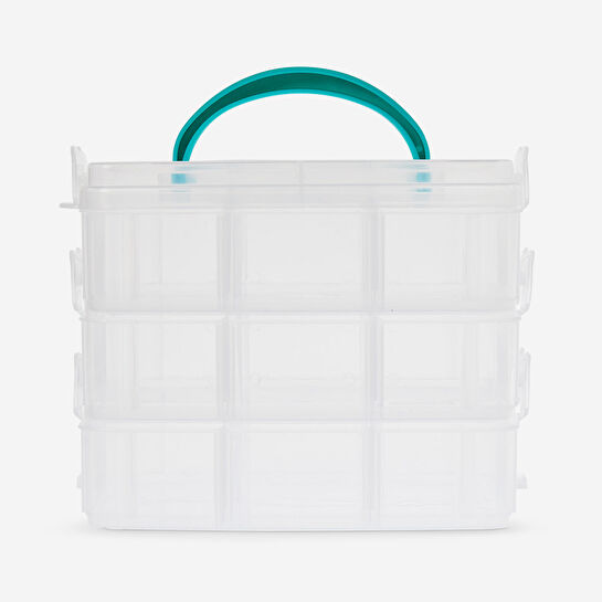 Flying Tiger Copenhagen Bölmeli Plastik Saklama Kutusu Mavi