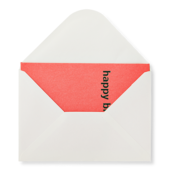 Flying Tiger Copenhagen Pembe Happy Birthday Kart