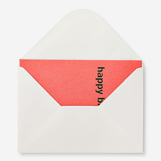 Flying Tiger Copenhagen Pembe Happy Birthday Kart