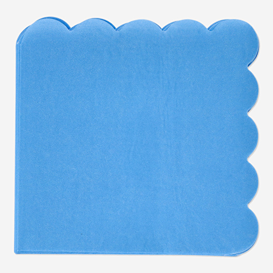 Flying Tiger Copenhagen 15'li Yuvarlak Kenarlı Mavi Peçete Seti