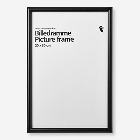 Flying Tiger Copenhagen Plastik Siyah Çerçeve 20 cm x 30 cm
