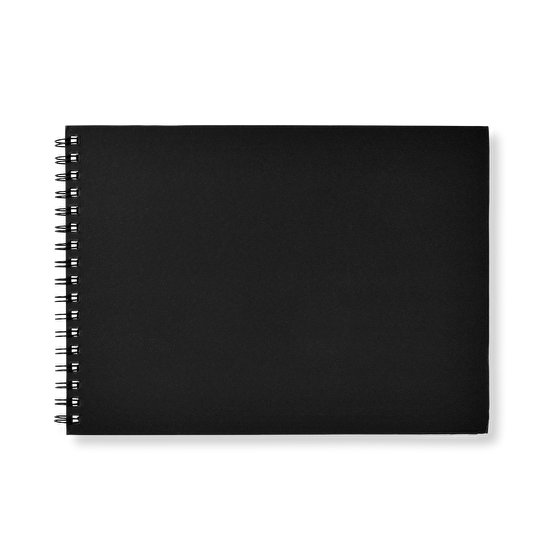 Flying Tiger Copenhagen Siyah Spiralli Eskiz Defteri A4